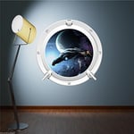 Full Colour SPACESHIP SPACE BATTLE PORTHOLE wall art sticker decal transfer WSD627