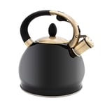 Beesuya Whistling Tea Kettle 3.5L Stainless Steel Tea Kettles Stovetop Whistling Cool Handle Anti-scalding Whistle Tea Kettle For Stove Top