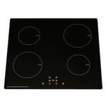 SIA 60cm Stainless Steel Digital Single Oven, 4 Zone Induction Hob & Curved Hood