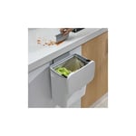 Poubelle à compost pour cuisine – Poubelle de comptoir ou sous l'évier avec couvercle, petite poubelle à suspendre pour salle de bain/chambre