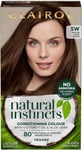 Clairol Natural Instincts Semi-Permanent No Ammonia Hair Dye, 5W Medium Warm Br