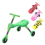 Scuttlebug 3-Wheel Foldable Ride-On Tricycle for 1+ Year Old Boys and Girls, Grasshopper Trike, Antennae Handlebar, Develop Your Toddler’s Balance and Motor Skills, Fun with No Surface Scratches