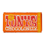 Tony's Chocolonely Milk Caramel and Sea Salt Chocolate Bar - 180g Belgian Fairtrade Chocolate, Gift, 32% Cocoa, Vegetarian