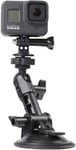 Support à Ventouse, Support de Pare-Br de Voiture Compatible avec GoPro Hero 13/12/11/10/9/8/7/6/5 Noir, DJI Osmo Action 5 Pro/4/3/2, Campark, Crosstour, Akaso et Autres caméras d'action