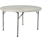 Garbar - rossini Table Ronde Pliante Intérieure, Extérieure Ø122 Gris