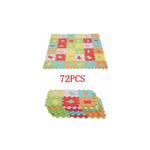 72 pièces Puzzle Tapis Dalle Mousse Bébé Non Toxiques Tapis de Sol épais Tapis de Jeu de clture Enfant 140 140 cm