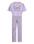 Lindex Pajama Boxy T Shirt Cute Swe Lila