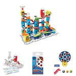 Marble Rush - Rocket Set Electronic M100E + Pack Marblebilles x 10 + Expansion Kit Fusée Sons et lumières + Expansion Kit Grande Roue motorisée