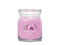 Yankee Candle Wild Orchid, Rund, Lila, Bärnsten, Banankontakt, Bergamott, Hibiskus, Jasmin, Mandarin, Mysk, Orkidé, Palmblad,..., 50 H, 1 Styck