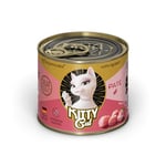 Kitty Cat Paté Lapin, 6 x 200 g, Nourriture Humide pour Chat, sans céréales, avec Taurine, Huile de Saumon et Moule aux orles Verts, Aliment Complet à Haute teneur en Viande, fabriqué en Allemagne