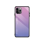 Tempered Glass Phone Case For Iphone 11 Pro Max 6s 7 8 Plus S Purple Green Xr