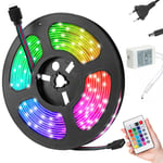 LED-nauhat Perfee, SMD 5050 RGB, kaukosäädin, 4.5m, vedenpitävä