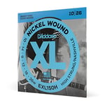 D'Addario Guitar Strings - XL Nickel Electric Guitar Strings - EXL150H - Perfect Intonation, Consistent Feel, Reliable Durability - For 6 String Guitars - 10-26 High Strung/Nashville Tuning