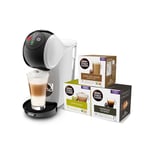 De'Longhi Dolce Gusto Genio S Machine à café en capsules avec 3 paquets de capsules Design compact Taille de boisson réglable Réservoir d'eau amovible 0,8 l EDG225 W Blanc 1470 W