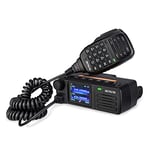 Retevis RT73 Radio Amateur DMR, GPS/APRS, Taille Mini, Double Bande, Radio Amateur Longue Portée, 4 000 Canaux, 200 000 Contacts, Mini Radio Amateur pour Camions, Voyage sur Route (1 Pièce, Noir)