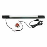 INTELLINET INT 19" LED Light Panel  Horizontal Mount  1U  11 W  1.8m Po