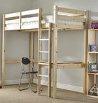 STRICTLY BEDS&BUNKS Icarus Work Station Bunk Bed with Desk & Chair, 3ft Single