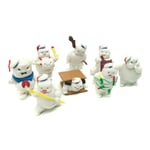 8Pcs Ghostbusters Afterlife Mini Cute 4cm Figures Puft Marshmallow Man Toys Doll