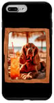 Coque pour iPhone 7 Plus/8 Plus Vibes de plage pour chien avec cocktail et détente