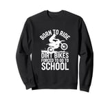 Funny Dirt Bike Art For Boys Girls Motocross Dirt Bike Rider Sweatshirt