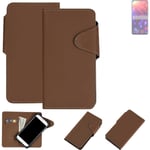 Protective cover for Huawei Honor View 20 flip case faux leather brown mobile ph