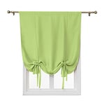 ele ELEOPTION Attacher Les Stores occultant Rideau de fenêtre Isolant Thermique Drapé Panneau Décoration de la Maison Balloon Shades pour Chambre (Vert, 80 * 120cm)