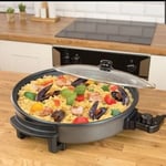 Quest 40cm Multi-Function Electric Cooker with Lid / Non-Stick Electric Pan