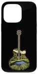 Coque pour iPhone 13 Pro Guitare acoustique Nature Paysage Musique Lover Art