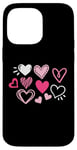 iPhone 14 Pro Max Cute Happy Valentines Day Cute Love Heart Pattern Women Kids Case