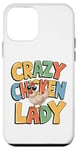 Coque pour iPhone 12 mini Crazy Chicken Lover Hen Mom, Farm Fresh Eggs Farmer