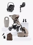 Silver Cross Reef 2 Special Edition Pushchair & Accessories with Maxi-Cosi Pebble i-Size Car Seat and FamilyFix Base Bundle, Frappe/Black