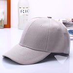 WAZHX Black Cap Solid Color Baseball Cap Snapback Caps Hats Fitted Casual Hip Hop Dad Hats For Men Women Unisex Gray