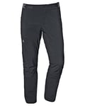 Schöffel Men's Hybrid Pants Tree Run M, Rainproof, Windproof MTB Trousers with 4-Way Stretch, Robust Cycling Trousers with Ventilation Zips, Breathable Outdoor Trousers, Black, 56