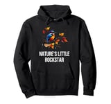 Natures Little Rockstar, Kingfisher, Bird Lover, Autumn Pullover Hoodie