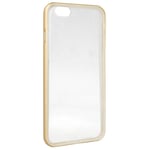 Protection Bumper Aluminium Uptown Pour Iphone 6s Plus Coloris Or Et Dos Transpa