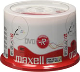 Maxell 275701 - 50 x DVD-R - 4.7 GB (120min) 16x - white - printable surface -