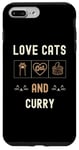 Coque pour iPhone 7 Plus/8 Plus Chats amoureux des chats et chatons curry pour hommes et femmes