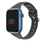 VIGTMO Bracelets Compatible avec Bracelet Apple Watch 42mm/44mm/45mm pour Femmes Hommes, Sangle de Montre pour Apple Watch Series 7/iWatch Series 7 6 5 4 3 2 1 SE (Noir)