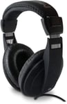 Casque filaire Noir,Léger et Ajustable,Stéréo,Cordon de 6m,Prise Jack 3,5mm + adaptateur 6,35 mm & Thomson Casque TV HED4407 Noir