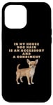 Coque pour iPhone 13 Pro Max Accessoire et condiment marron pour les amoureux des chiens Chihuahua