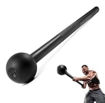 Yes4All Mace Bell en Acier pour la Musculation, Les épaules, Les poignées et Les Avant-Bras - Macebell de 3kg, Noir