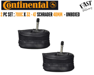 2 x Continental Bike Inner Tube Tour 28 700 x 32 / 47 Schrader 40mm Unboxed