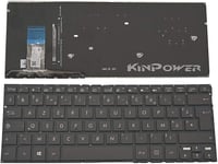 KinPower Clavier AZERTY Français Compatible avec ASUS Zenbook UX330UA avec Rétroéclairage