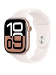 Apple Watch Series 10 (Gps + Cellular) 46Mm Rose Gold Aluminium Case With Light Blush Sport Band - S/M