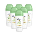 Dove Cucumber Roll-On Deodorant Antiperspirant 50ml 3, 6 Pack