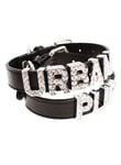 Urban Pup Personligt Läder Halsband Svart