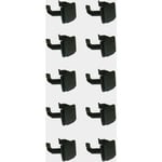 10x clip de plinthe plastique noir 34mm pied de meuble cuisine salle de bain