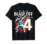 4 Birthday Boy Astronaut Astronomy 4th Year Old Birtday T-Shirt