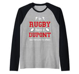 In Rugby Dupont And The Others Rugbyman French Rugbyman Raglan Baseball Tee