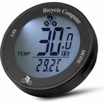 Compteur Velo sans Fil étanche Compteur Kilométrique de Vitesse avec Rétroéclairage LCD, Multifonction Velo Odomètre